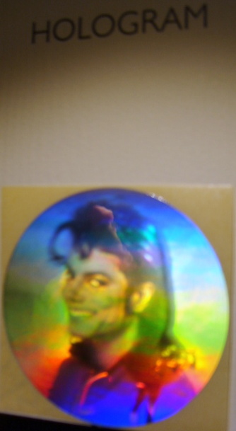 Michael Jackson hologram klistermärke